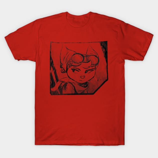 Ratchet & Clank: Rift Apart - Rivet Wanted Portrait T-Shirt by Gekidami